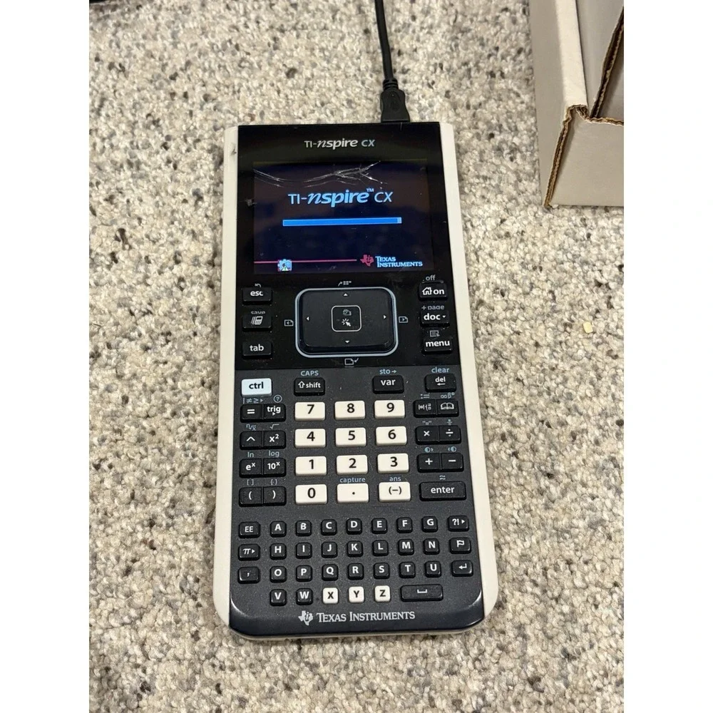 Texas Instruments TI-Nspire CX Graphing Calculator w/Cord ,no Cover, See Pics*